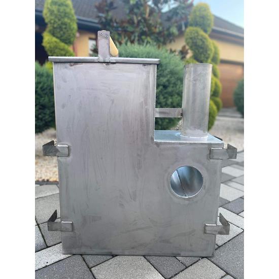 Inox, saválló belső dézsakályha
